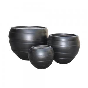 Round Clayfibre planter pots Sets of 3 Round Clayfibre planter pots Sets of 3