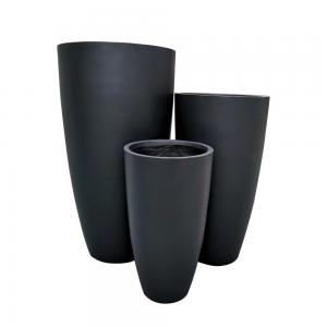 Tall Vase Cylinder Pot Fiberglass pots sets of 3 Tall Vase Cylinder Pot Fiberglass pots sets of 3